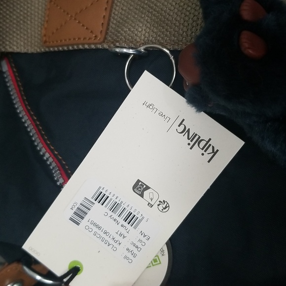 Kipling Art Satchel In True Navy C - Picture 15 of 16